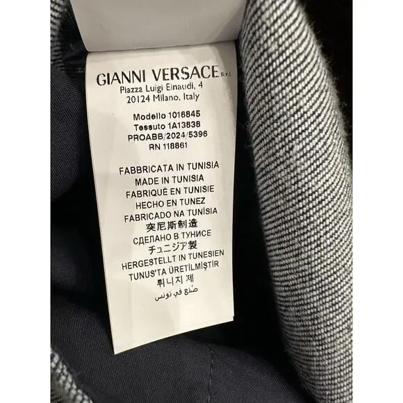 Versace Medusa Blouson Denim Stone Wash Jacket Blue 42 US (52) 1016845 NWT $1500